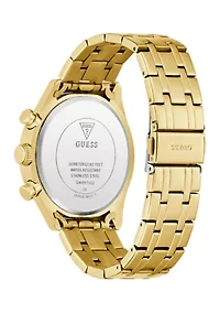  Mens Gold Tone Multi-function Watch