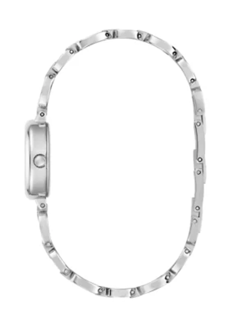  Ladies Silver Tone Analog Watch