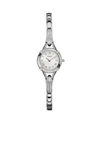 Women's Feminine Silver-Tone Bracelet Watch