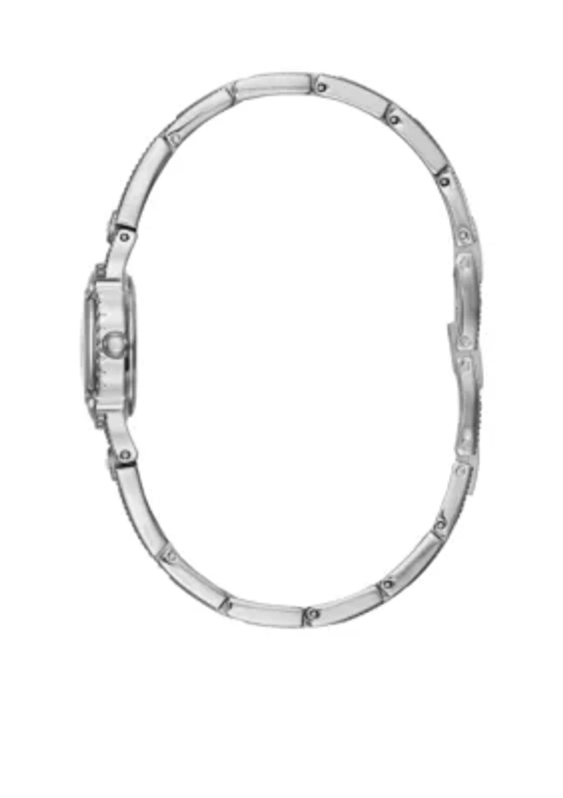 Women's Feminine Silver-Tone Bracelet Watch