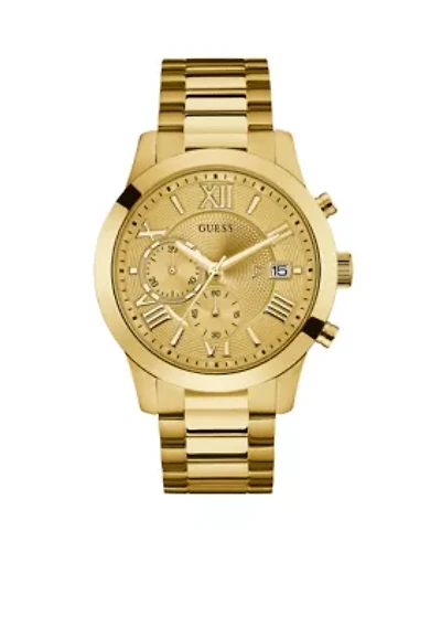 Gold-Tone Chronograph Watch