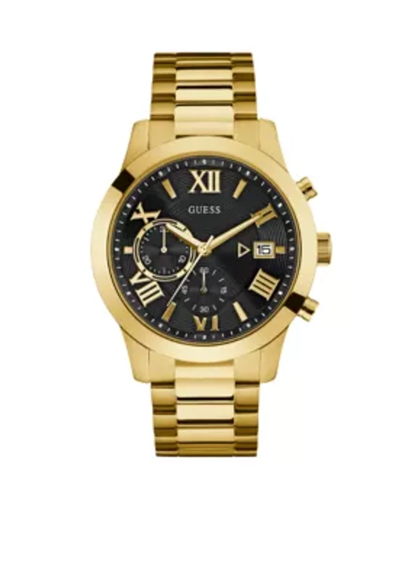 Gold-Tone Classic Style Chronograph Watch