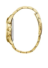 Gold-Tone Classic Style Chronograph Watch