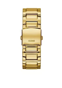 Men's Gold-Tone Crystal Multifunction Watch
