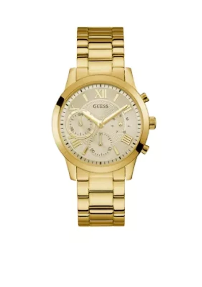 Gold-Tone Multi-function Sport Watch 