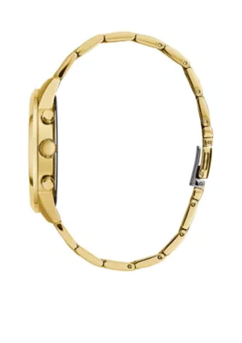 Gold-Tone Multi-function Sport Watch 