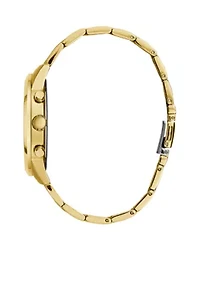 Gold-Tone Multi-function Sport Watch 