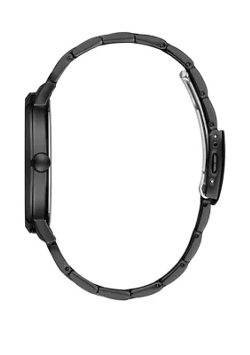 Men's Supernova Black Ion Plated Dial Watch