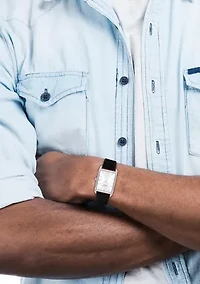 Elliot Leather Strap Watch