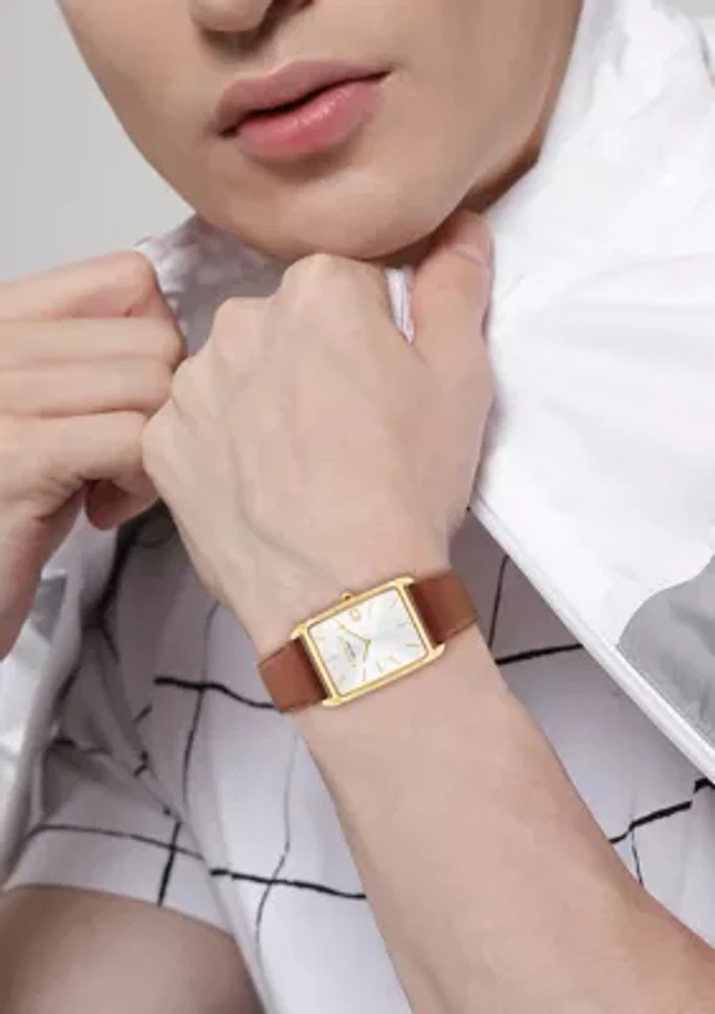 Elliot Leather Strap Watch