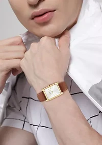 Elliot Leather Strap Watch