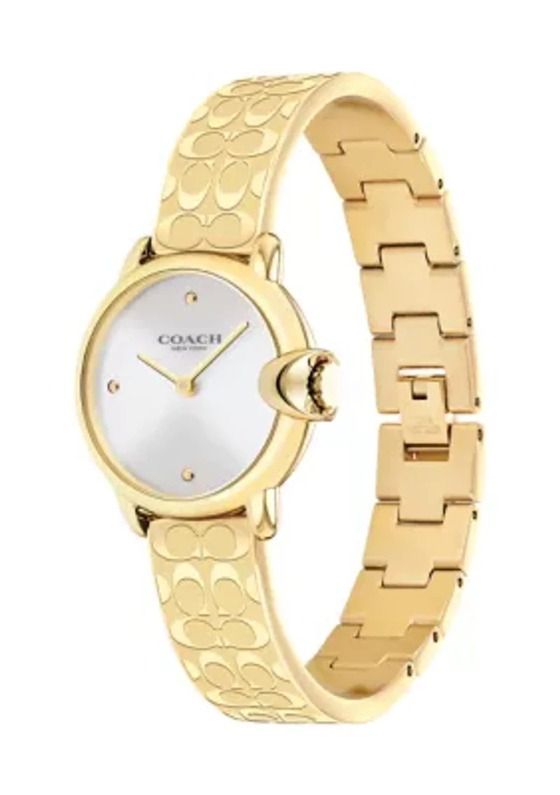 Arden Gold-Tone Stainless Steel Bangle Bracelet Watch