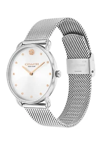 Elliot Stainless Steel Mesh Bracelet Watch