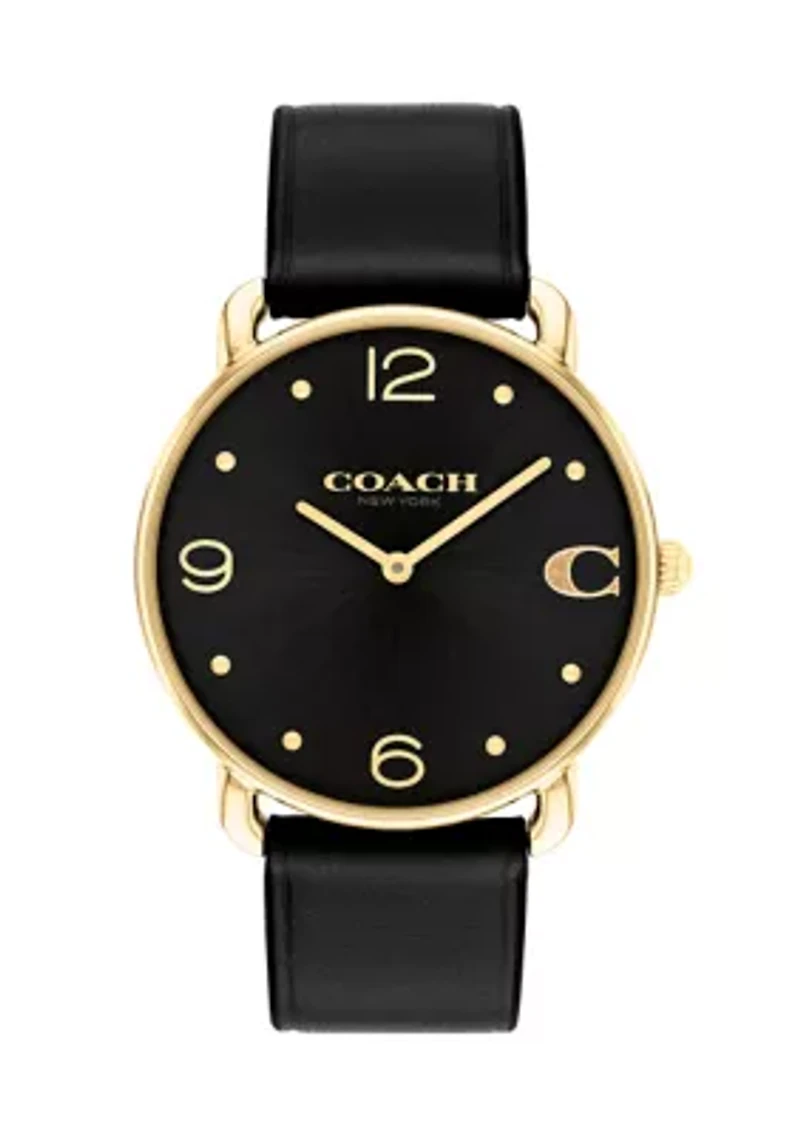 Elliot Leather Strap Watch