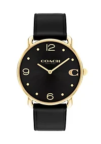 Elliot Leather Strap Watch