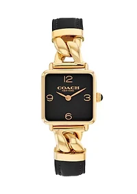 Cass Leather Strap Watch