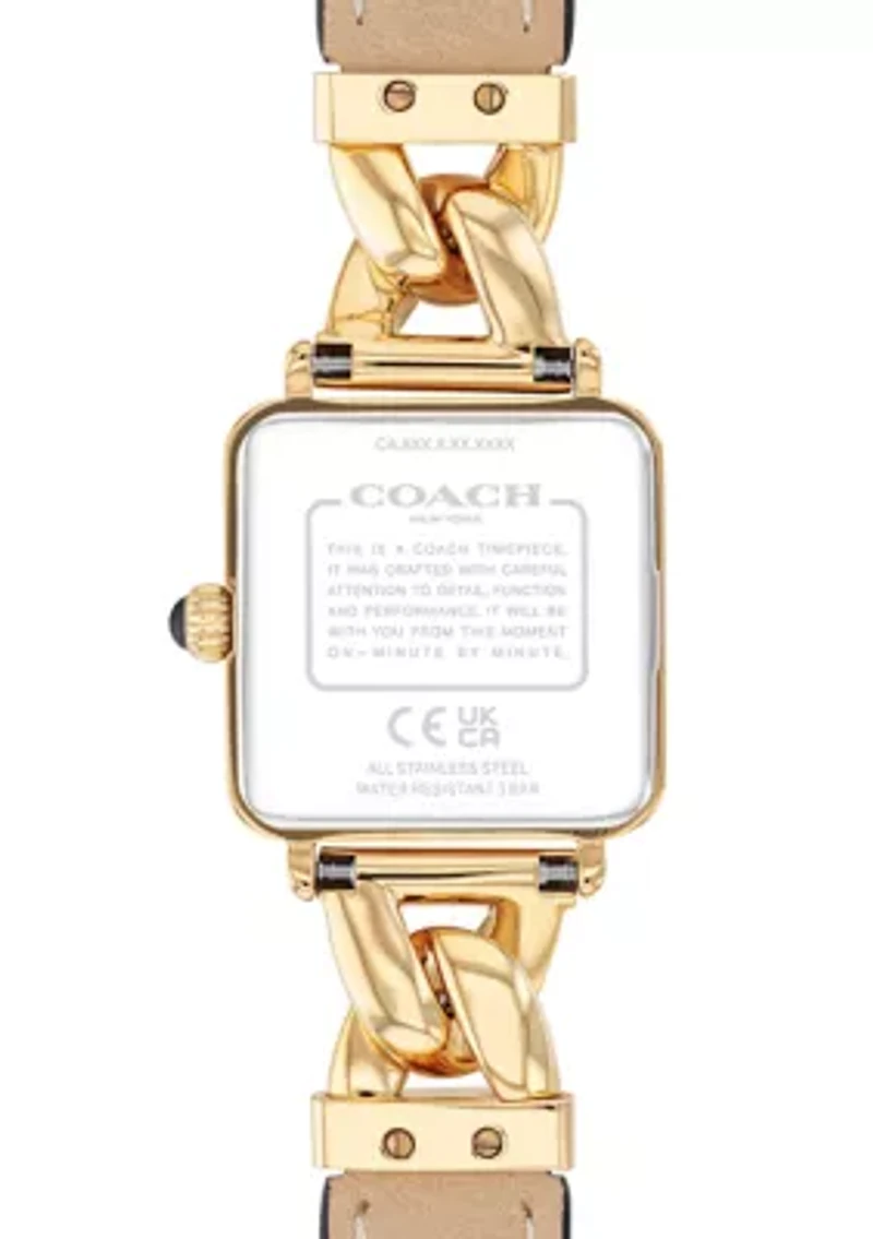 Cass Leather Strap Watch