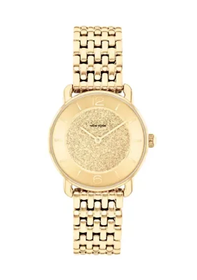 Elliot Stainless Steel Glitter Dial Bracelet Watch