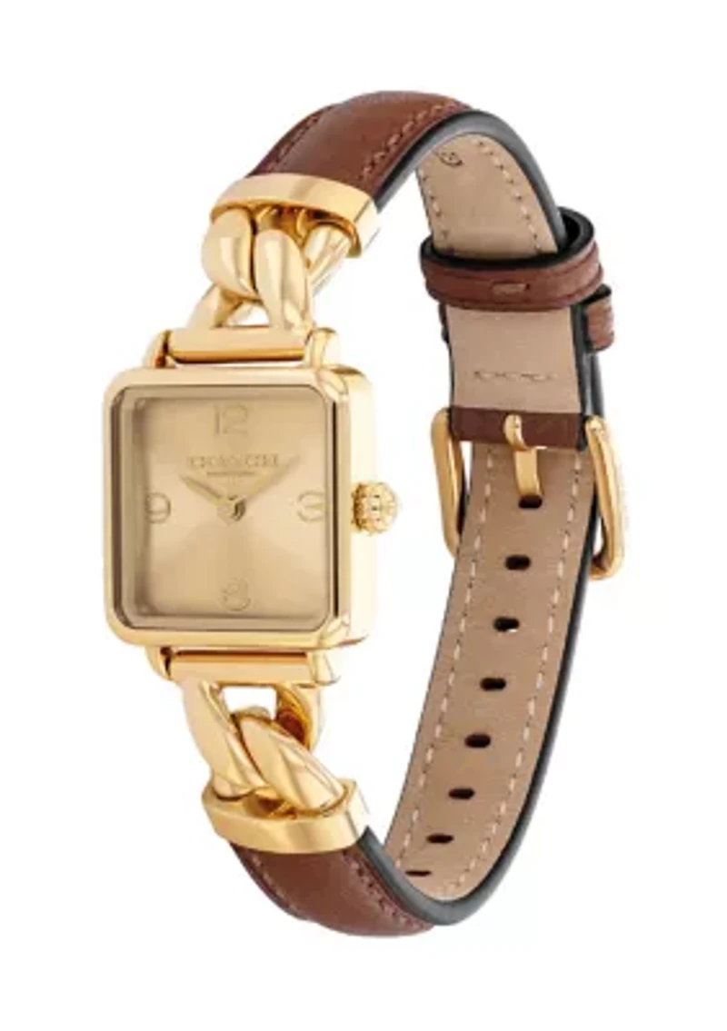  Cass Leather Strap Watch