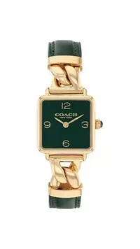 Cass Leather Strap Watch