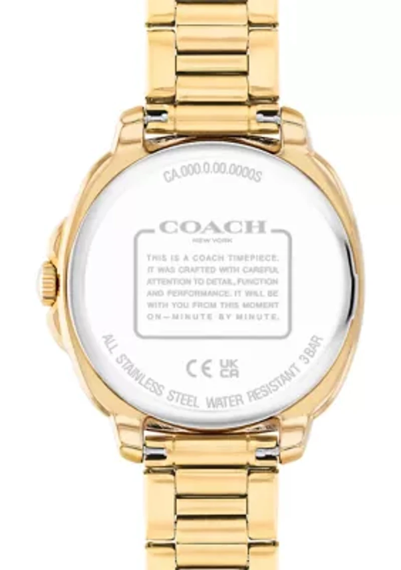  Kitt Gold-Tone Stainless Steel Bracelet Watch