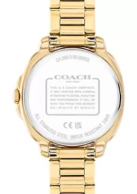  Kitt Gold-Tone Stainless Steel Bracelet Watch