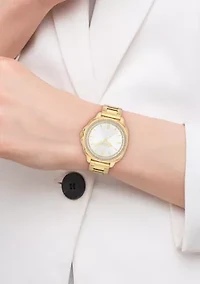  Kitt Gold-Tone Stainless Steel Bracelet Watch