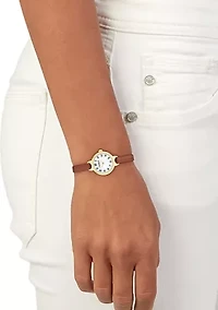 Leather Strap  Analog Watch