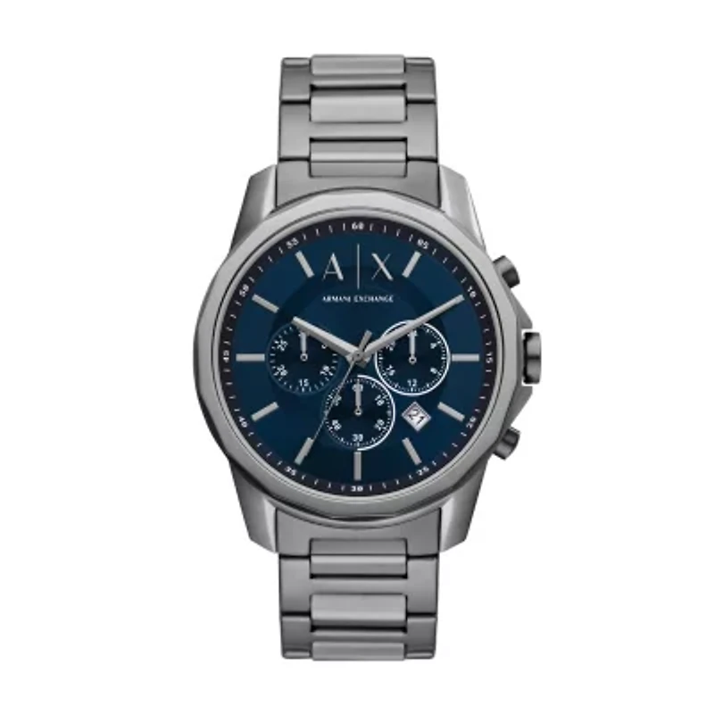 Chronograph Gunmetal Stainless Steel Watch