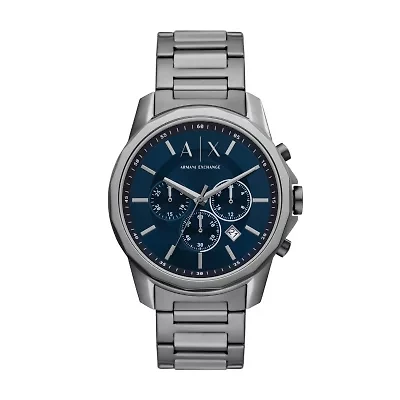 Chronograph Gunmetal Stainless Steel Watch