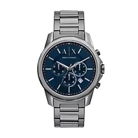 Chronograph Gunmetal Stainless Steel Watch