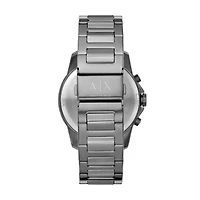 Chronograph Gunmetal Stainless Steel Watch