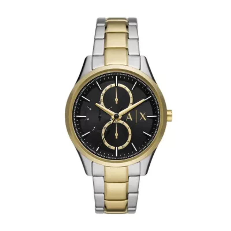 Multifunction Two-Tone Stainless Steel Watch