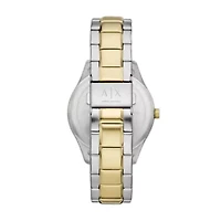 Multifunction Two-Tone Stainless Steel Watch
