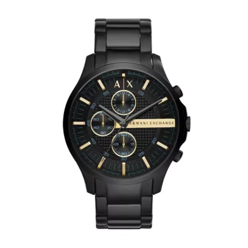 Armani Exchange Chronograph Black Stainless Steel Watch