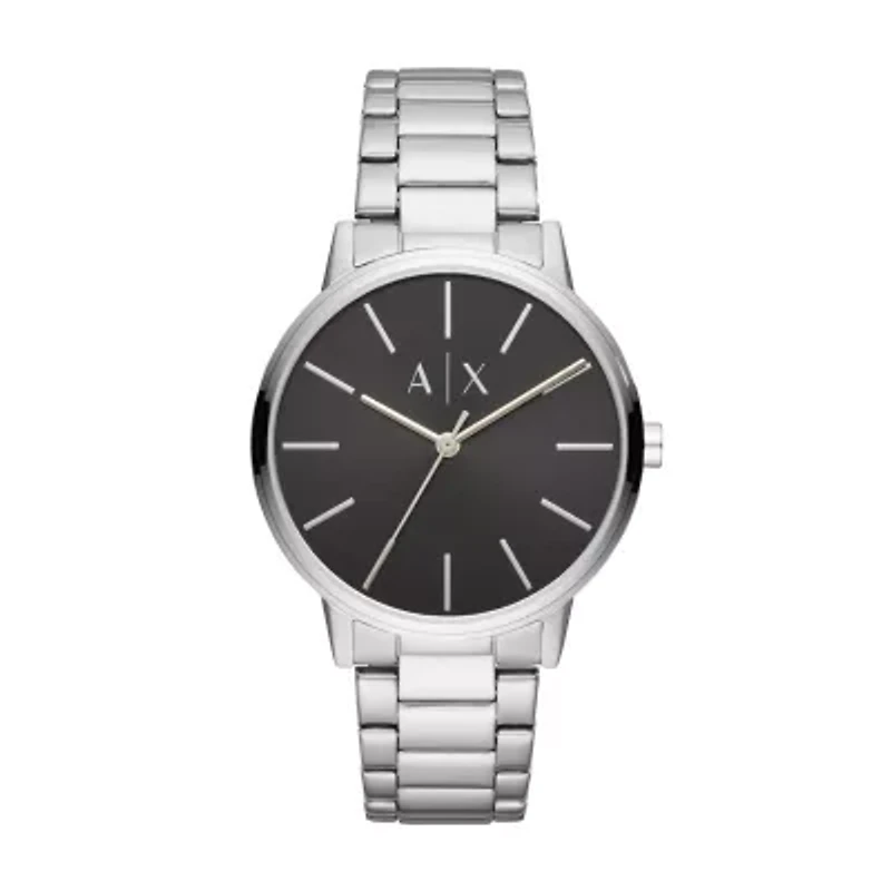 Three-Hand Stainless Steel Watch