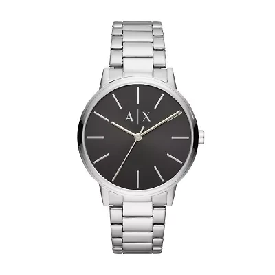 Three-Hand Stainless Steel Watch