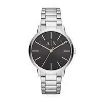 Three-Hand Stainless Steel Watch
