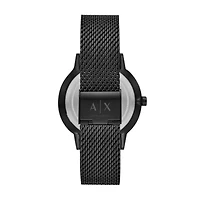Multifunction Black Stainless Steel Mesh Watch