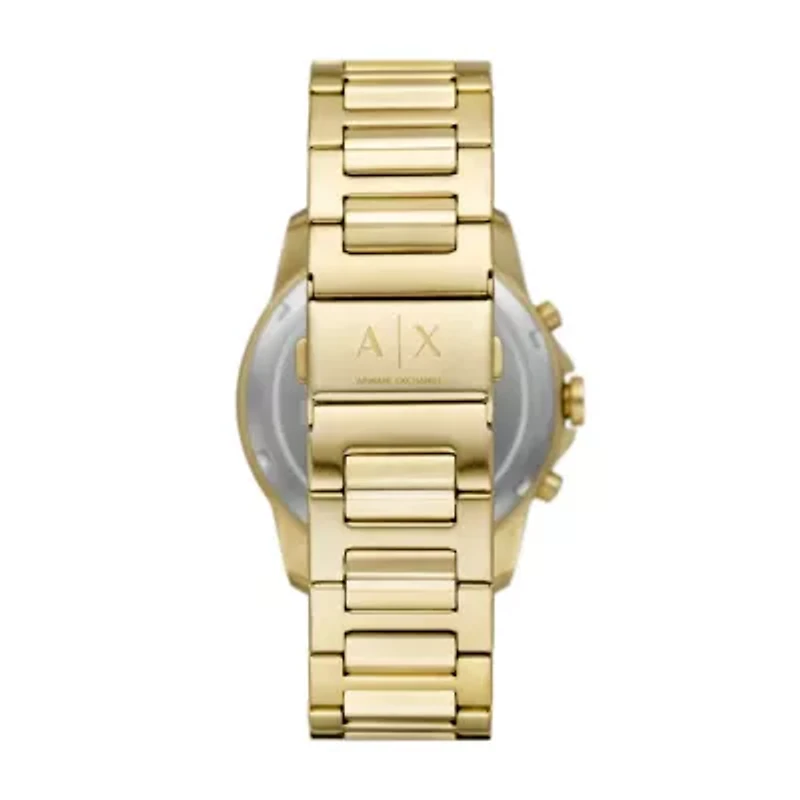 Chronograph Gold-Tone Stainless Steel Watch and Bracelet Set