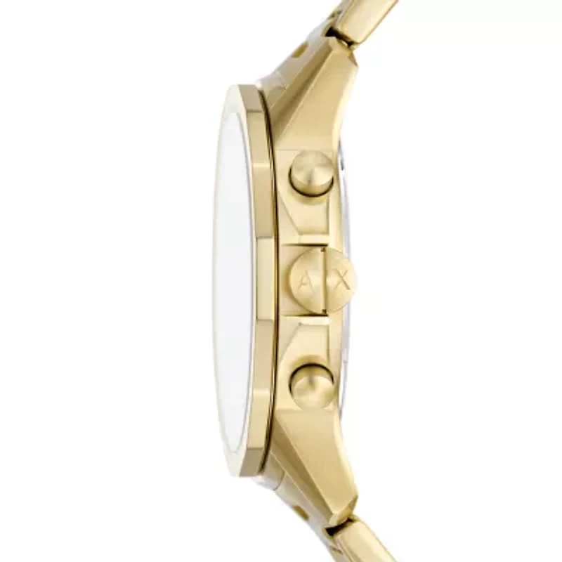 Chronograph Gold-Tone Stainless Steel Watch and Bracelet Set