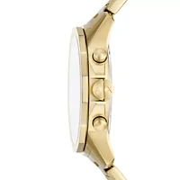 Chronograph Gold-Tone Stainless Steel Watch and Bracelet Set