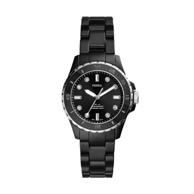 FB-01 Three-Hand Black Ceramic Watch