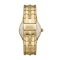 Diesel Men's Vert Three-Hand Date Gold-Tone Stainless Steel Watch