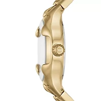 Diesel Men's Vert Three-Hand Date Gold-Tone Stainless Steel Watch