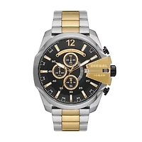 Diesel Men's Mega Chief Chronograph Two-Tone Stainless Steel Watch