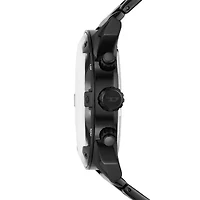 Diesel Men's Spiked Chronograph Black Stainless Steel Watch