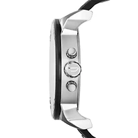 Diesel Men's Mr. Daddy 2.0 Multifunction Black Leather Watch