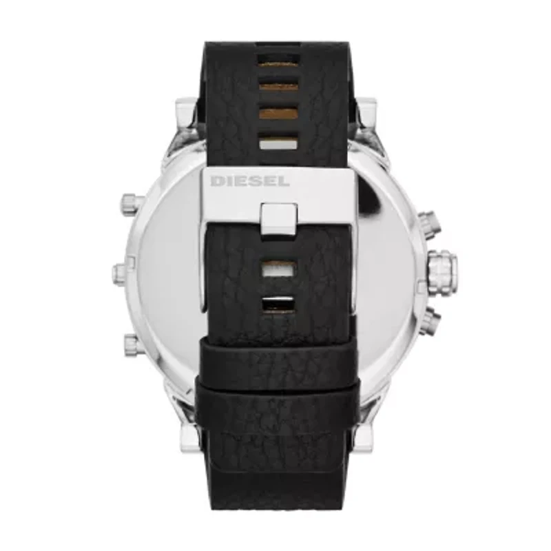 Diesel Men's Mr. Daddy 2.0 Multifunction Black Leather Watch