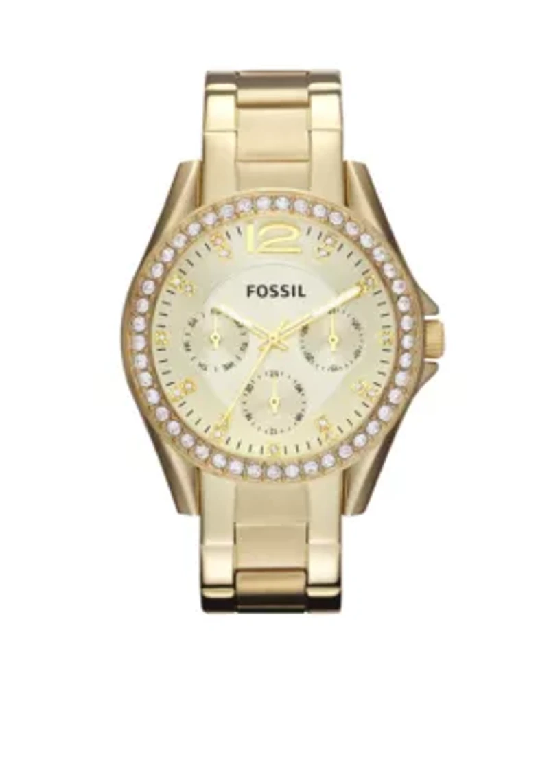 Women's Riley Gold-Tone Glitz Watch